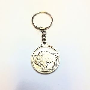 Buffalo coin key chain